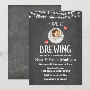 Chalkboard Beer Vrijgezellenfeest Love is Brewing Kaart