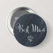 Chalkboard Best Man Button (Voorkant /achterkant)