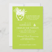 Chalkboard bestemming limoen-palmpalm kaart (Voorkant)