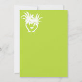 Chalkboard bestemming limoen-palmpalm kaart (Achterkant)