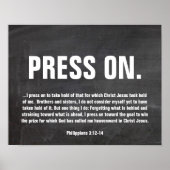 Chalkboard Bible Verse Poster Philippians (Voorkant)