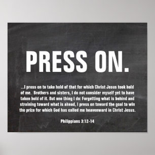 Chalkboard Bible Verse Poster Philippians