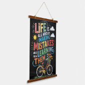 Chalkboard Bike Inspiration - Life's Mistakes & L Hangend Wandkleed (Gebogen)
