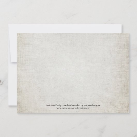 Chalkboard Birthday BBQ Uitnodiging (Achterkant)