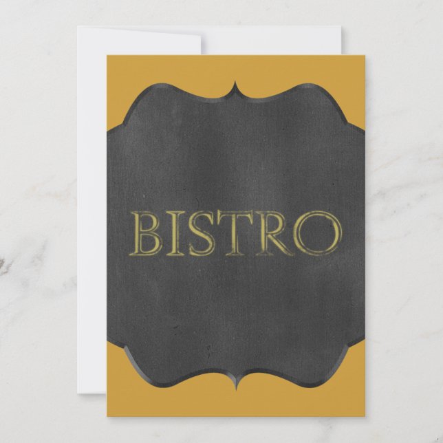 CHALKBOARD BISTRO SIGN RESTAURANT GRAPHIC LOGO ICO (Voorkant)