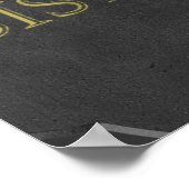 CHALKBOARD BISTRO SIGN RESTAURANT GRAPHIC LOGO ICO POSTER (Hoek)