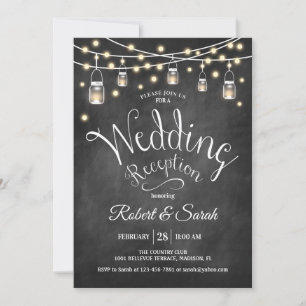 Chalkboard Black & Lights Weddenschappen Kaart
