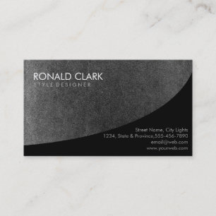 Chalkboard Black Professional Plain Stone Visitekaartje