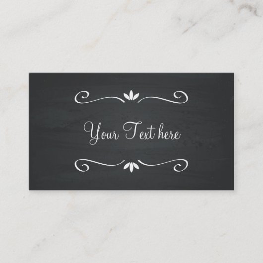 Chalkboard Black  Visitekaartje (Voorkant)