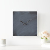 Chalkboard Blackboard Background Retro Style Vierkante Klok (Huis)