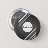 Chalkboard Blackboard Bridesmaid Ronde Button 5,7 Cm (Voorkant /achterkant)