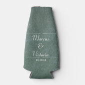 Chalkboard Blackboard bruiloft Jubileum Flesjeskoeler (Voorkant)