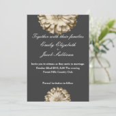 Chalkboard Blackboard Daisy Geïnspireerd huwelijk  Save The Date (Staand voorkant)