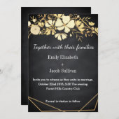 Chalkboard Blackboard Geïnspireerd Bruiloft Save T Save The Date (Voorkant / Achterkant)