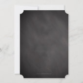 Chalkboard  Blackboard Thema Verjaardagsfeest Kaart (Achterkant)