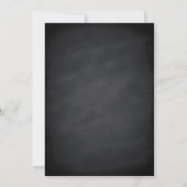Chalkboard Blackboard Weddenschap Kaart (Achterkant)