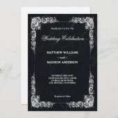 Chalkboard Blackboard Weddenschap Kaart (Voorkant / Achterkant)