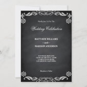Chalkboard Blackboard Weddenschap Kaart (Voorkant)