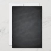 Chalkboard Blackboard Weddenschap Kaart (Achterkant)