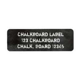 Chalkboard Blackboard Zwart & Wit Stoffig Etiket