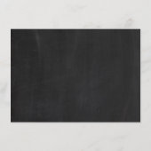 Chalkboard blad bruiloft detail invoegen informatiekaartje (Achterkant)