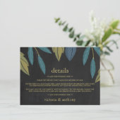 Chalkboard blad bruiloft detail invoegen informatiekaartje (Staand voorkant)