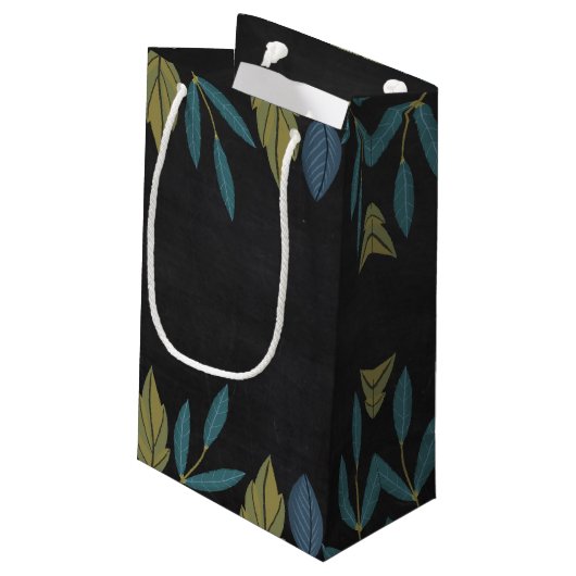 Chalkboard blad bruiloft gunst klein cadeauzakje (Achterkant Gekanteld)