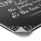 Chalkboard Bless deze voedseltrouwprins Poster (Hoek)