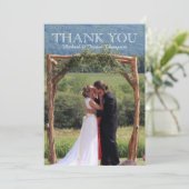 Chalkboard Bloemen bruiloft BEDANKT KAART (Staand voorkant)
