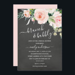 Chalkboard bloemenbrunch en bubbelig Vrijgezellenf Kaart<br><div class="desc">modernere gridal-doucheruimten in de Little Bayleigh Store!</div>