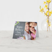 Chalkboard BloomMothers Day Fotokaart Kaart (Gele Bloem)