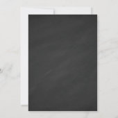 Chalkboard Blush Floral Lights Vrijgezellenfeest Kaart (Achterkant)