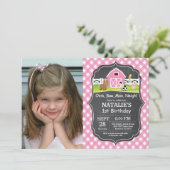 Chalkboard Boerderij Birthday Invitation Barnyard  Kaart (Staand voorkant)