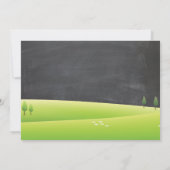 Chalkboard Boerderij Birthday Invitation Barnyard  Kaart (Achterkant)