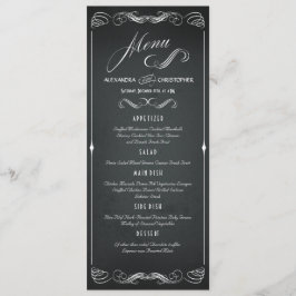 Chalkboard  Bold Typografie Bruiloft Menu