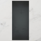 Chalkboard  Bold Typografie Bruiloft Menu (Achterkant)