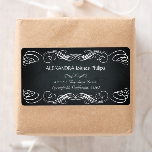 Chalkboard  Bold Typografie Etiket (Insitu)