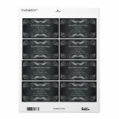 Chalkboard  Bold Typografie Etiket (Full Sheet)