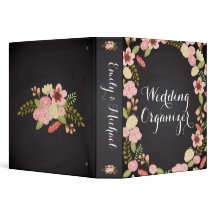 Chalkboard Botanical Wedding Organizer