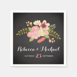 Chalkboard Botanische servetten