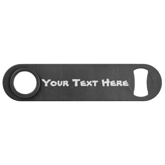 Chalkboard Bottle Opener met je eigen tekst Speed Flessenopener (Voorkant (Horizontaal))
