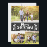 Chalkboard Branch Christmas Kaarten Drie Afbeeldin<br><div class="desc">Gebruik onze verticale foto vakantiekaarten met krijtbord achtergrond, kersttakken, drie afbeeldingen en "Vrolijk kerstfeest" tekst om uw vrienden en familie een Vrolijk kerstfeest te wensen. BONUS: De gepatenteerde backer kan worden veranderd in een ander patroon en een andere kleur. Ga naar het gedeelte "Deze Sjabloon personaliseren" en klik onderaan op...</div>