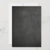 chalkboard bridal doucheuitnodiging kaart (Achterkant)