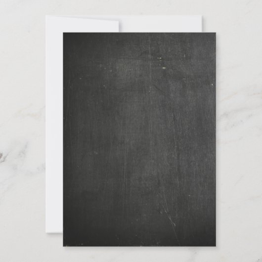 chalkboard bridal doucheuitnodiging kaart (Achterkant)