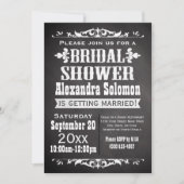  Chalkboard Bridal Shower Invitation Kaart (Voorkant)