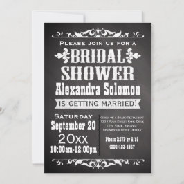  Chalkboard Bridal Shower Invitation Kaart