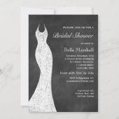 Chalkboard Bridal Shower Invitation Kaart (Voorkant)