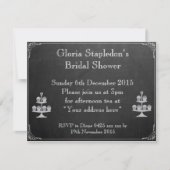 Chalkboard Bridal Shower Invitation Kaart (Voorkant)
