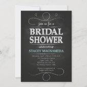 Chalkboard Bridal Shower Invitation Kaart (Voorkant)
