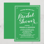 Chalkboard Bridal Shower Invitation Kaart (Voorkant / Achterkant)